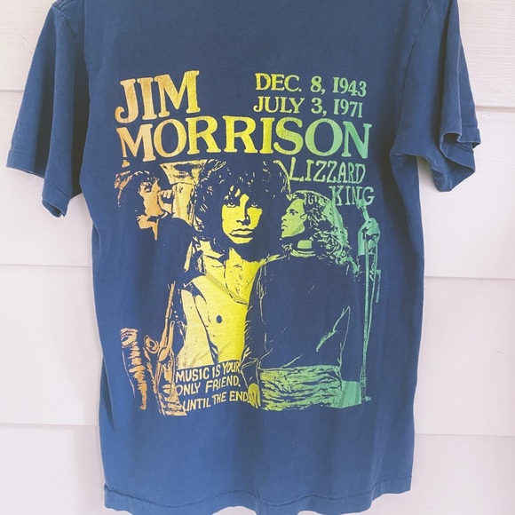 Vintage 80s the Doors Morrison Hotel Jim Morrison Lizard King unique tshirt sz M - Picture 2 of 6